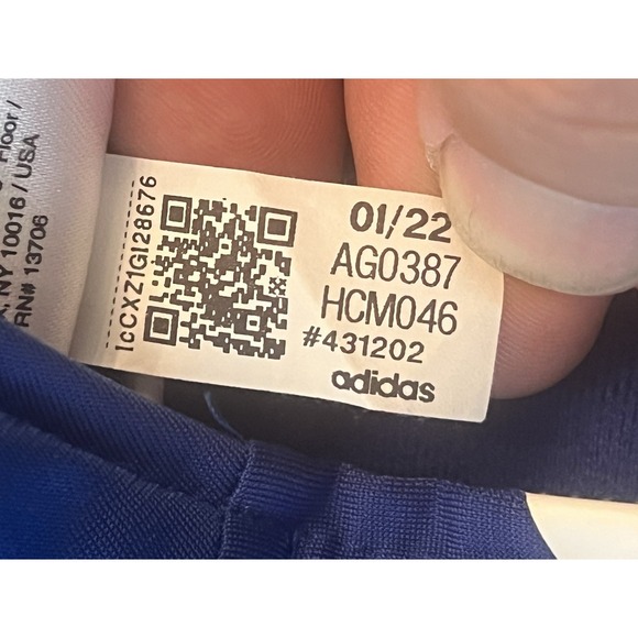 Adidas kids blue track‎ jacket 3T - Picture 5 of 5